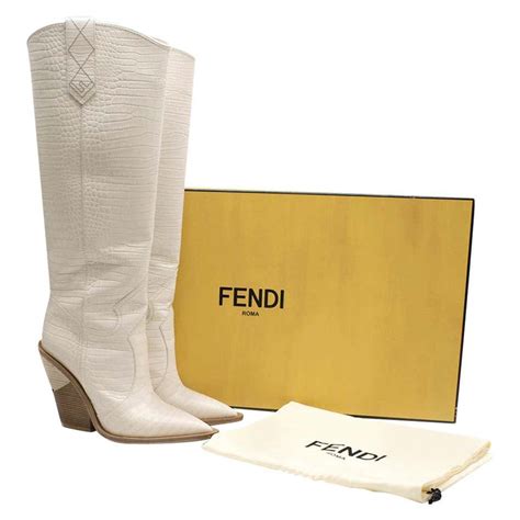 fendi crocodile boots white|fendi shirts.